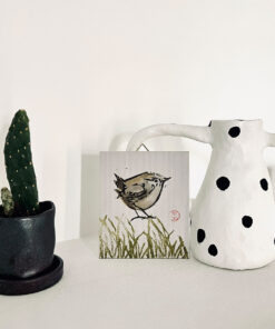 Aquarell *Zaunkönig - Wren - Roitelet*