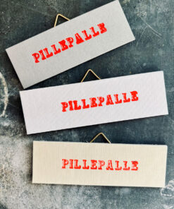 Letterpress *PILLEPALLE* auf Buchdeckel