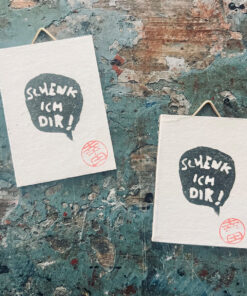 Linoldruck  Schenk ich Dir