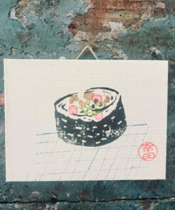Linoldruck Sushi Maki  - 寿司 -
