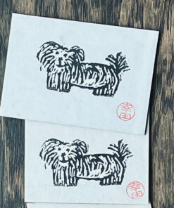 Linoldruck *Hund - MalteserMix*